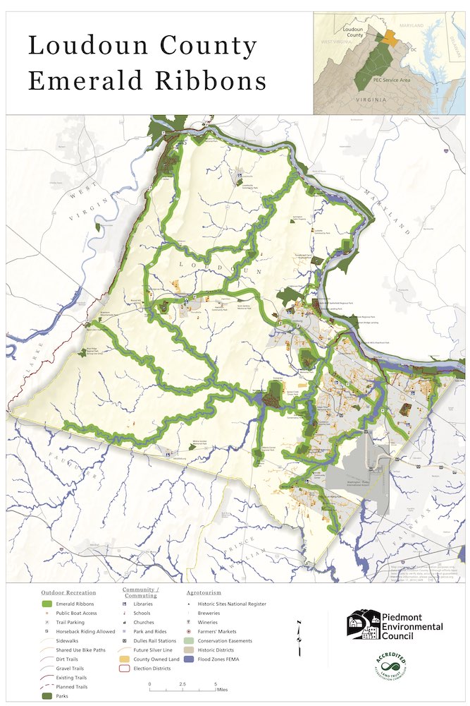 Emerald Ribbons trail map