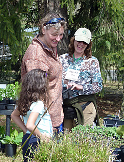 People at the Native Plant Sale