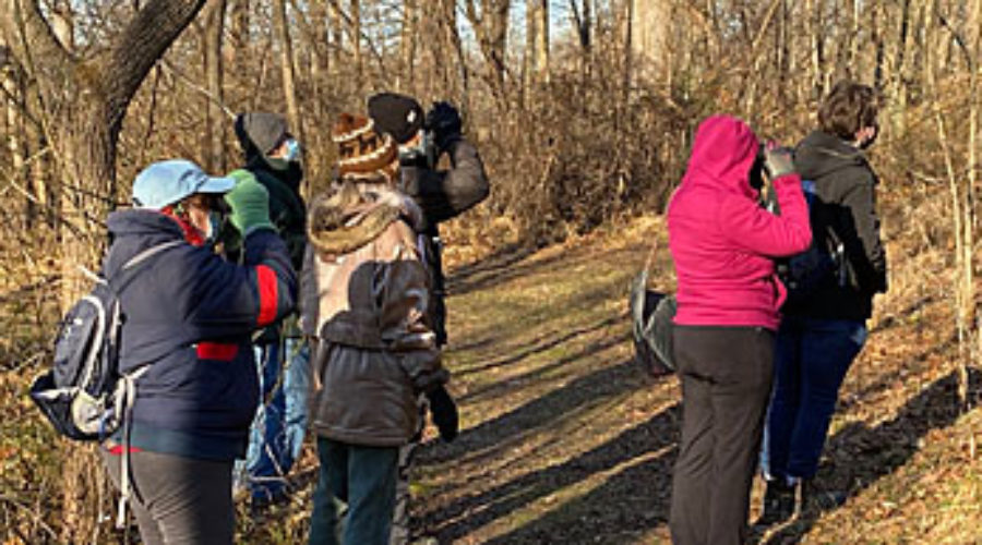 Birders at Banshee Reeks Nature Preserve