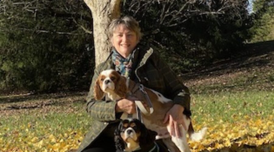 Lynn Lothman with her dogs