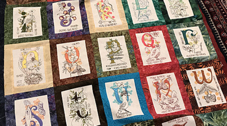 Alphabet Sampler quilt