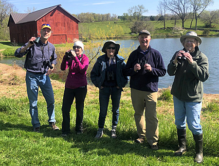 Group of birders on April 29