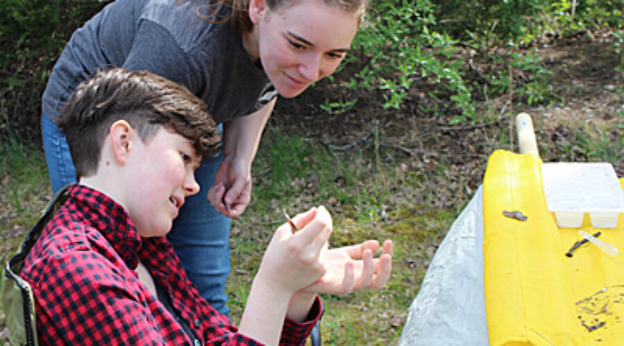 Certified stream monitors Emma Lloyd and Emily Maltman