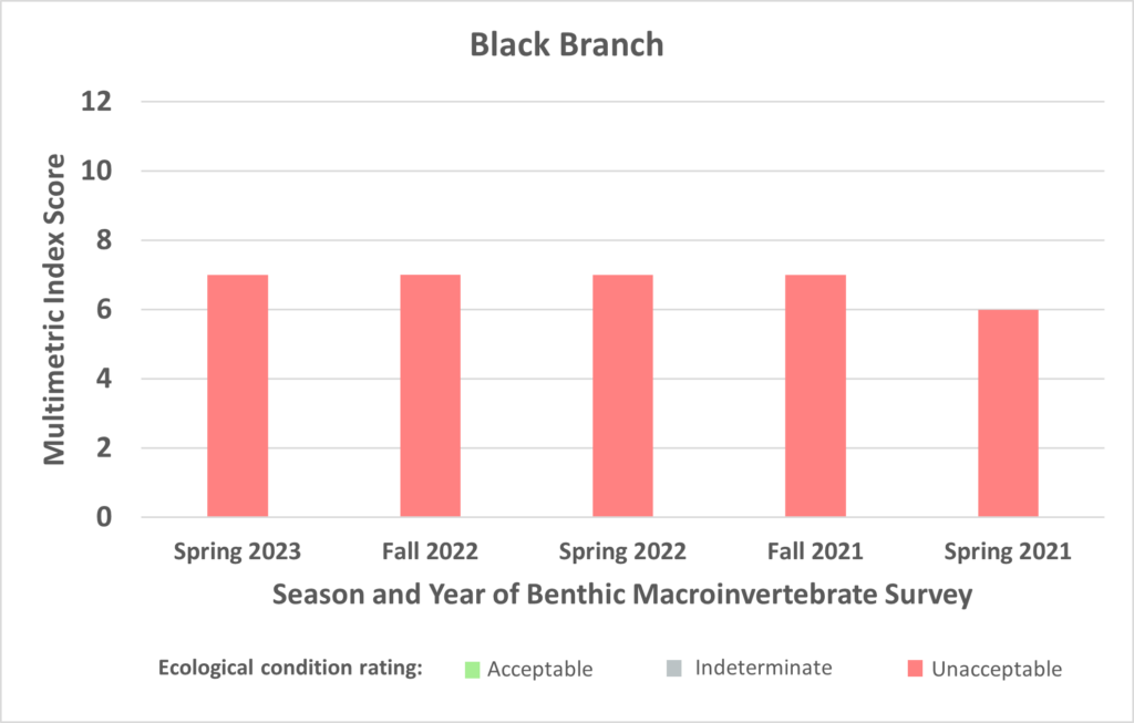 Benthic data for Black Branch