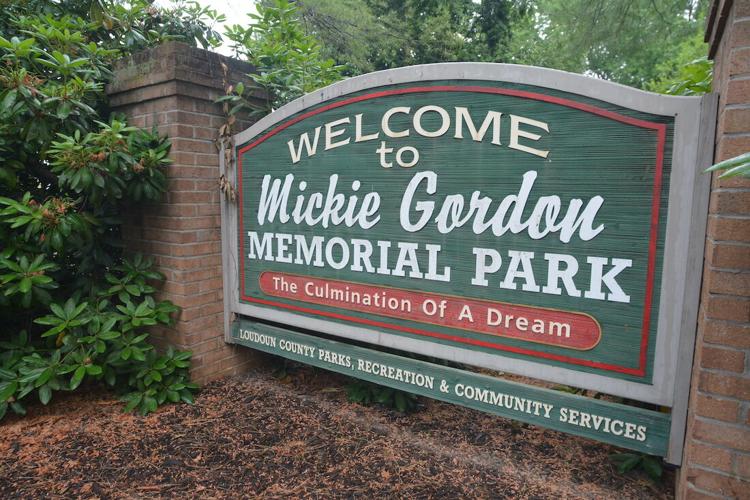 Mickie Gordon Memorial Park sign