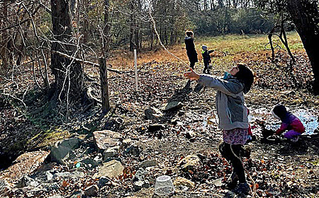 Kids playing outside