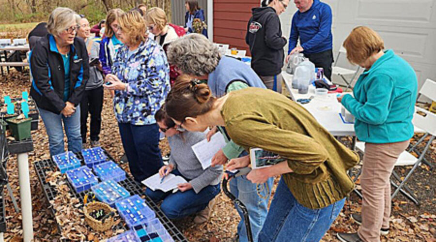 Participants at the Winter Sowing workshop