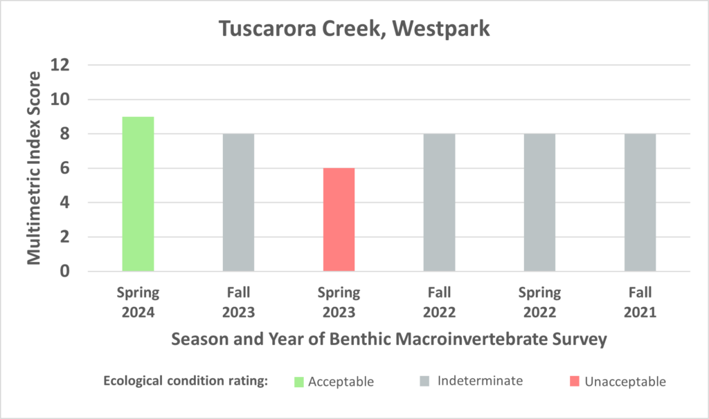 Tuscarora Creek Westpark benthic data