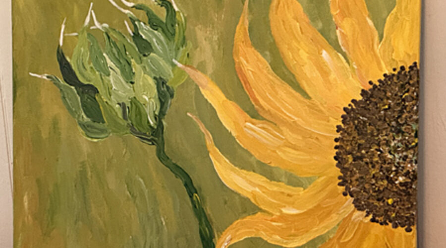 Sunflower painting