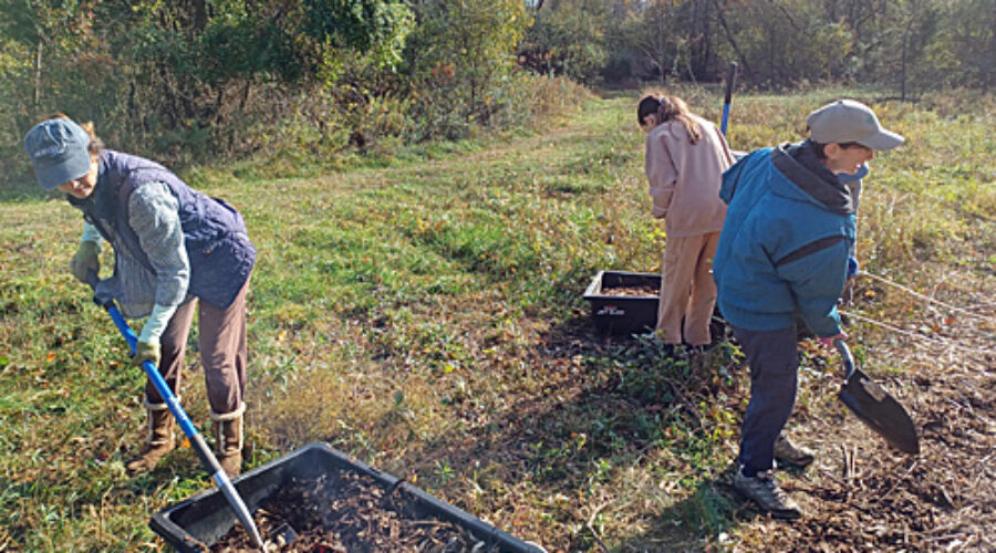 Volunteers at November work day