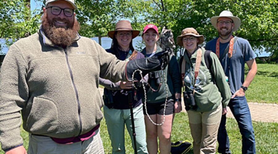 Birdathon team at The Big Sit